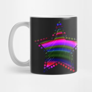 Rainbow Waves Fractal Art Mug